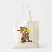 野球トートバッグのガールピッチング トートバッグ (正面)