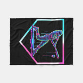 野球ドリップアイスクリームベースボールホームプレートボーイズB フリースブランケット (正面(横))