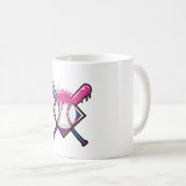 野球ドリップアイスクリーム 野球好き コーヒーマグカップ (正面右)