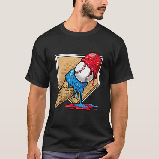 野球ドリップアイス服少年野球ドリップ Tシャツ (正面)