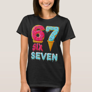 野球ドリップナンバー67プレイヤー67のミームアイス Tシャツ