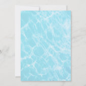 野球ドリップビーチパーティー キッズ / ティーンエイジャー 招待状 (裏面)