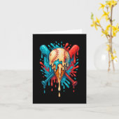 野球ドリップベースボールライフスタイル101ユースボーイズIc カード (黄色い花)