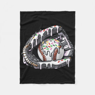野球ドリップボーイズガールズベースボールグローブ フリースブランケット