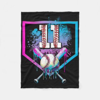 野球ドリップ11誕生日ホームプレートボーイユース1 フリースブランケット