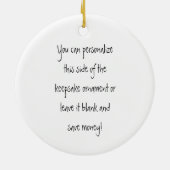 野球ナットフォトオーナメント セラミックオーナメント (裏面)