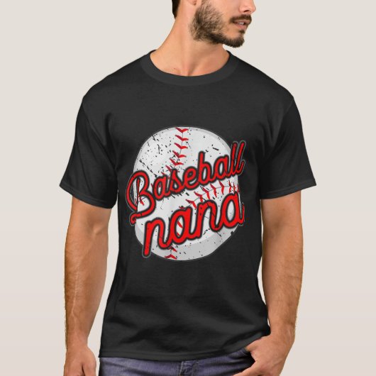 野球ナナベースボールプレイヤー祖母母 Tシャツ (正面)