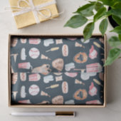 野球ネイビーのテクスチャ 薄葉紙 (ギフト)