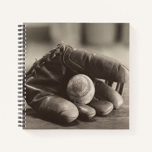 野球ノスタルジアミット&野球 ノートブック (正面)