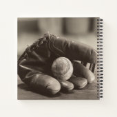 野球ノスタルジアミット&野球 ノートブック (裏面)