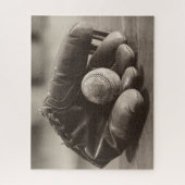 野球ノスタルジア – ミットと野球 ジグソーパズル (縦)