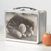 野球ノスタルジア – ミットと野球 メタルランチボックス (インサイチュ)