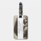 野球ノスタルジア – ミットと野球 ラゲッジタグ (裏面縦)