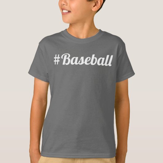 野球ハッシュタグ ジュニア世代のファン必携グッズ Tシャツ (正面)