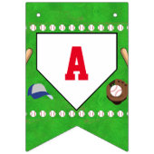 野球ハッピーバースデー バンティングフラッグ (第3の旗)