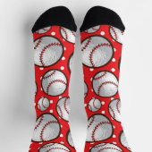 野球ハロウィーン感謝祭クリスマスソックス ソックス (上部)