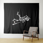 野球ハロウィーン野球 タペストリー (インサイチュ(横))