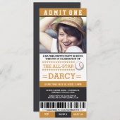 野球バチェロレッテ招待状 招待状 (正面/裏面)