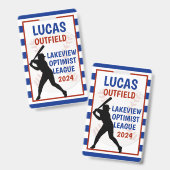 野球バッグタグ バッジ (Front & Back)