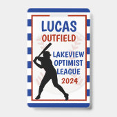 野球バッグタグ バッジ (Back)