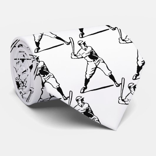 野球バッターこうもり選手 ネクタイ (ロール)