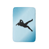 野球バッターブルースポーツ バスマット (正面縦)