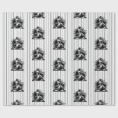 野球バッター誕生日ラッピング紙 ラッピングペーパー (フラット)