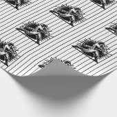 野球バッター誕生日ラッピング紙 ラッピングペーパー (角)