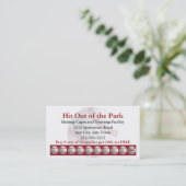 野球バッティングケージスポーツロイヤリティパンチカード ロイヤリティカード (スタンド正面)