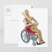 野球バット車椅子 ポストカード (正面/裏面)