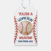 野球バレンタインカードメッセージカード ギフトタグ (正面)