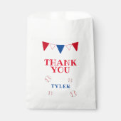 野球バンティンフラッグ誕生日ありがとう フェイバーバッグ (正面)