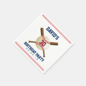 野球バースデーパーティースポーツテーマ スタンダードカクテルナプキン (角)