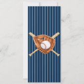 野球バースデーパーティー招待チケット 招待状 (裏面)