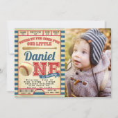 野球バースデーパーティー招待招待状 招待状 (正面)