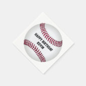 野球バースデーパーティー紙ナプキンス スタンダードカクテルナプキン (角)