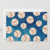 野球バースデーパーティ招待状 招待状 (裏面)