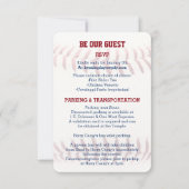 野球バー(ユダヤ教の)バル・ミツバーゲスト情報カード 案内状 (正面)