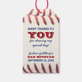 野球バー（ユダヤ教の）バル・ミツバーサンキューユーメッセージカード ギフトタグ