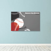 野球バー(ユダヤ教の)バル・ミツバーバー(ユダヤ教の)バル・ミツバーサインインボード キャンバスプリント (インサイチュ (ウッドフロア))