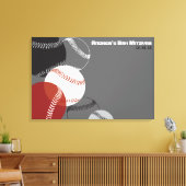 野球バー(ユダヤ教の)バル・ミツバーバー(ユダヤ教の)バル・ミツバーサインインボード キャンバスプリント (インサイチュ (リビング))