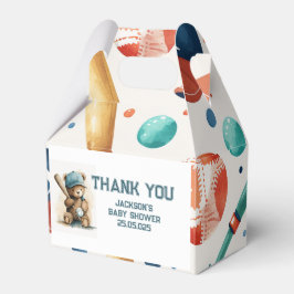 野球パターカスタムン文字ボーイパーティー フェイバーボックス