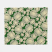 野球パターンフリースブランケット フリースブランケット (正面(横))