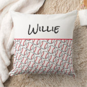 野球パターンプレーヤー名スポーツアップルパイThro クッション (ブランケット)