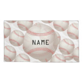 野球パターン枕カバー 枕カバー (裏面-左)