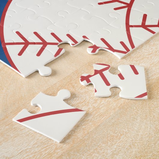 野球パターン – パーソナライズされた ジグソーパズル (側面)