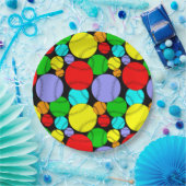 野球パターン ペーパープレート (パーティー)