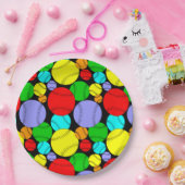 野球パターン ペーパープレート (パーティー)