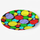 野球パターン ペーパープレート (アングル)