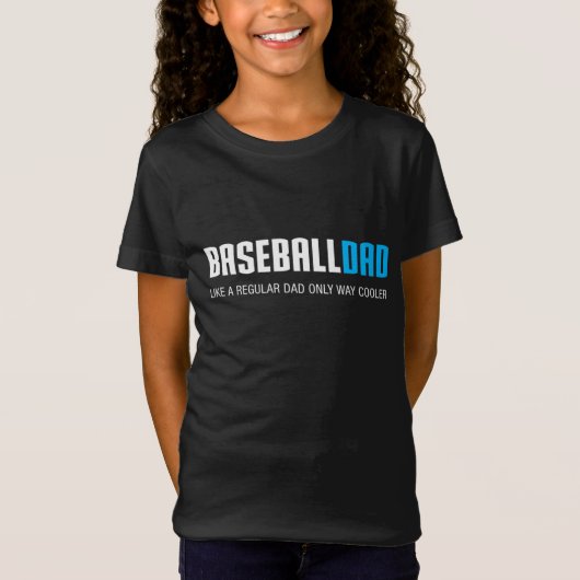 野球パパおもしろいかわいい父の日の贈り物 Tシャツ (正面)